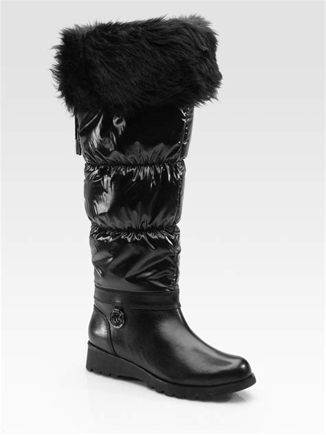 michael kors brandy boots leather
